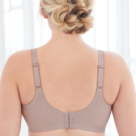 Set of 3! 50H Plus-Size Glamorise COMFORT LIFT Wireless Bra SOFT-LACE Taupe NEW - Picture 11 of 14